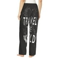 thumbnail image 3 of Bingfone Pajamas For Women,Travel The World1 Pajama Pants With Pockets-Large, 3 of 9