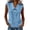 Blue, variant on Women's Solid Color Tank Tops Collared Cotton Llinen Blend Sleeveless Top Breathable Sweet Casual Office Summer Blouse Blue 3XL