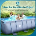 jLeisure Avenli 18 Foot x 39.5 Inch Rectangle Above Ground Swimming
