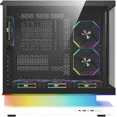 thumbnail image 4 of darkFlash FLOATRON F1 ATX Mid Tower Gaming PC Case, 270° Frameless Tempered Glass, Floating ARGB Base, 6× ARGB Fans, Back Connect Motherboard Ready, 360mm Radiator Support, 415mm GPU, USB-C,white, 4 of 7