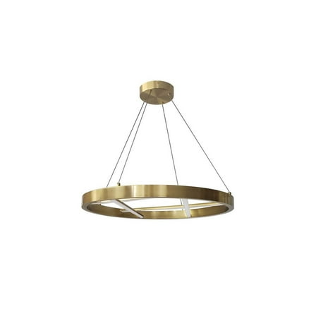 Homestock Earthy Elegance Chandelier, 40W Chandelier, Aged Brass W/ White Silicone Diffuser
