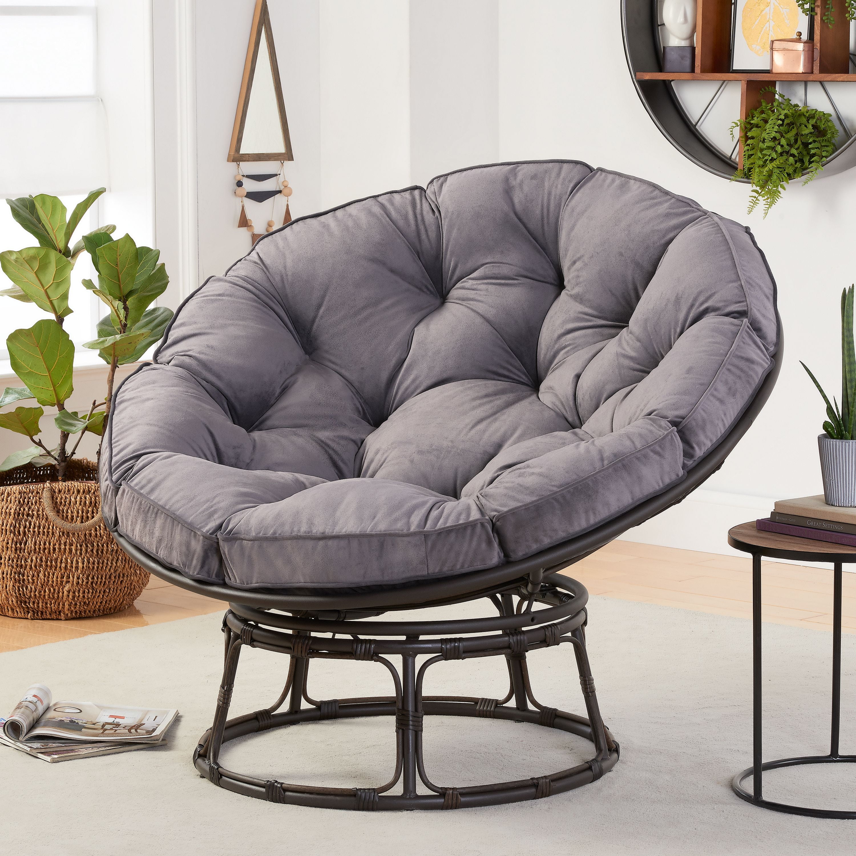 Better Homes & Gardens Papasan Chair with Vevel Fabric