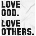 thumbnail image 2 of Love God and Others Christian Quote Long Sleeve TShirt Men Women Brisco Brands S, 2 of 6