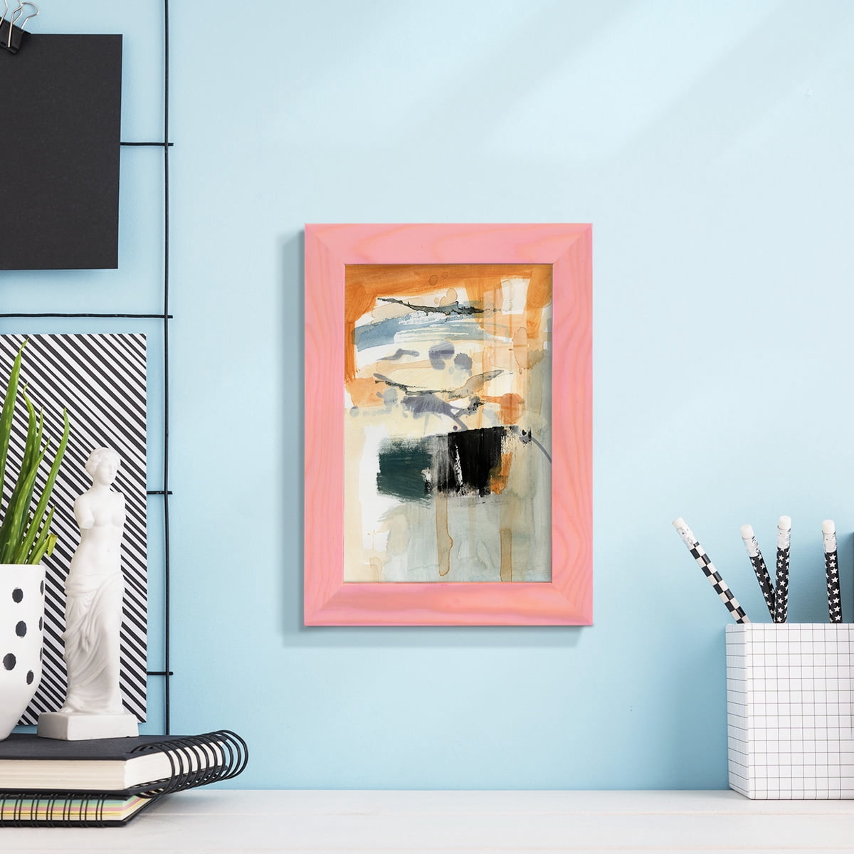 Seria I - Framed Print w/glass - Sunset Pink