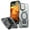 Gray, variant on ELEHOLD Magnetic Case for iPhone 16, Military Grade Shockproof Rugged Case Built-in Metal Camera Cover with Stand,Black