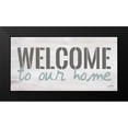 thumbnail image 2 of Michelle, Misty 24x14 Black Modern Framed Museum Art Print Titled - Welcome to Our Home, 2 of 5