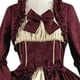 thumbnail image 4 of Vestido de manga larga con lazo de retazos y cuello cuadrado de corte gótico Vintage para mujer a la moda Fridja nbo2167, 4 of 4