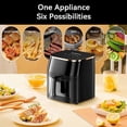 thumbnail image 2 of HOMEDAS® 8L/8.45QT 6-in-1 Visible Window Air Fryer Oven Oilless Cooker with Digital LED Touch Screen, 6 Preset Cookings, Dishwasher-Safe Basket, 2 of 5