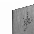 thumbnail image 2 of Luxe Metal Art 'Inverted Tractor Blueprint III' by Ethan Harper, Metal Wall Art, 16"x12", 2 of 7