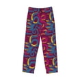 thumbnail image 4 of Goofa Colorful Snake Printed Soft Pajama Pants for Men, Wide Leg Comfy Casual Lounge Yoga Pants-X-Large, 4 of 9