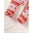 thumbnail image 5 of Infant Newborn Baby Girl Clothes Onesies Long Sleeve Ruffle Baby Footed Clothes with Christmas Pattern Printed Baby Clothes for Girls, 5 of 5
