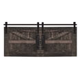 thumbnail image 3 of Open Box Farmhouse 48 Inch Coffee Table with Sliding Barn Doors, 3 of 9
