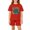 Red, variant on Grblisyd Back to School Boys Girls Summer Outfits 2 Piece Clothes Cute Letter Print Short Sleeve Top and Casual Elastic Waist Short Sets