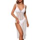 thumbnail image 1 of Vestido de playa largo de ganchillo para mujer con abertura lateral dividida sin mangas Blanco M Blanco M Xishao ropa, 1 of 1
