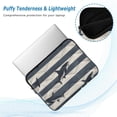 thumbnail image 2 of FORMRS 13"-13.3" Laptop Sleeve Protective Case Soft Carrying Quilted Computer Bag Cover, Dark Sharks, 2 of 7