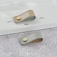 thumbnail image 2 of Gamvdout 4 Pieces Leather Handles for Cupboards & Drawer knobs,Leather Handles for Furniture,Leather Cabinet Handles Chest of Drawers Door knobs, 2 of 9