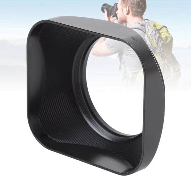 Camera Lens Hood Aluminium Alloy Accurate CNC Fine Processing Lens Hood Shade Protector with Cap