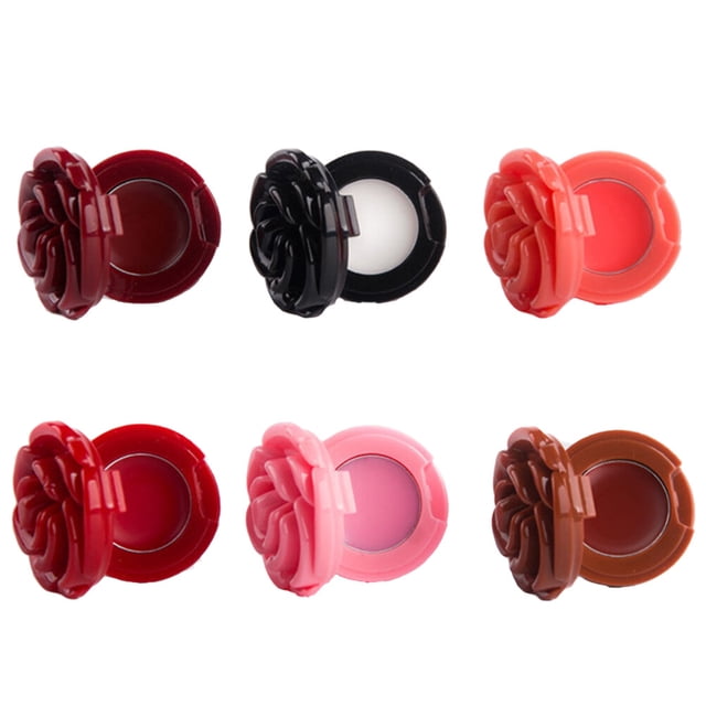 MasteelfCA 6PCS Lovely Empty Flower Shape Refillable Container Case for Beauty Cosmetic Lipstick Lip Balm Eyeshadow Blusher