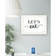 thumbnail image 2 of Lets Eat 2 White Framed Print Wall Art, 2 of 3