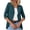 Dark Green, variant on Hpapadks Women's Cardigans Formal Commuting Casual Solid 3/4 Sleeve Open Front Small Coat Shrugs for Women Dresses