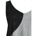 thumbnail image 4 of Tank Top Asimétrico con Estampado de Color Bloque en Talla Extra Rosegal  Camisetas sin mangas de talla grande, 4 of 5