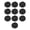 Black, variant on Compact Auto Stick Wire Manager Organizer for Organizing TV DVD PC Cables Neatly