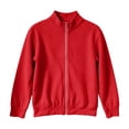 thumbnail image 4 of Busydd Boys and Girls Corduroy Jacket 4-15 Years Casual Solid Color Long Sleeve Fall Jacket Trendy Ribbed Zip Up Stand Collar Jacket Outerwear, 4 of 9