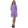thumbnail image 2 of Moomaya Womens Poly Crepe Shirt Dress Printed Ruffle Sleeves Casual Summer Wear, 2 of 4