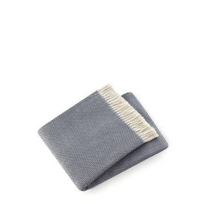 Soft Slate Gray Links Pattern Throw Blanket