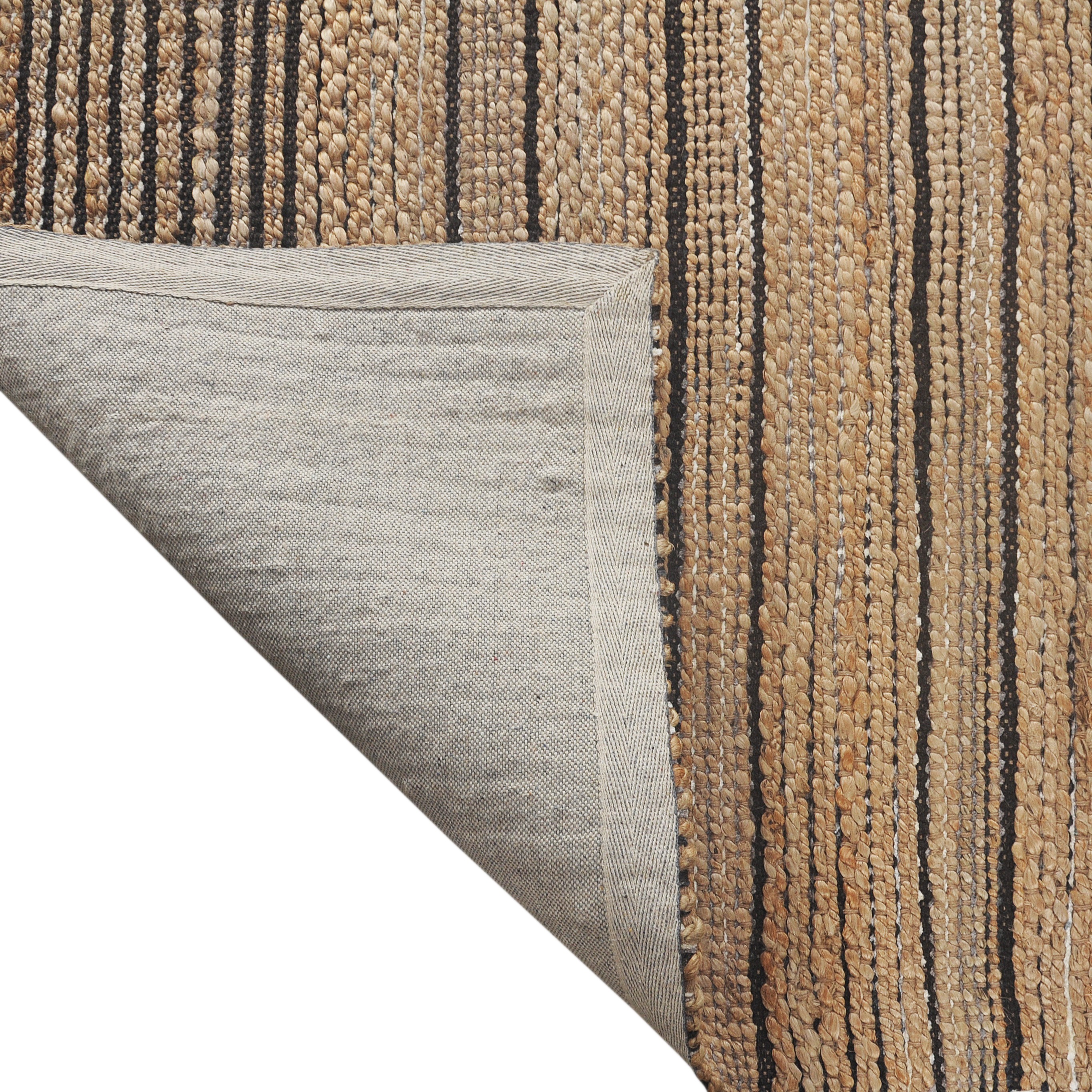 Lr Home Stripes Geometric Hand-Made Area Rug, 8' x 5'