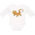 thumbnail image 3 of Inktastic Cute Bearded Dragon Boys or Girls Long Sleeve Baby Bodysuit, 3 of 5