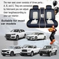thumbnail image 4 of Car Seat Covers for Honda 98% Models,5 Seats Leather Seat Covers with Airbag,Waterproof Car Seat Protectors,Anti-slip Auto Seat Cover Sets(Blue and White,Standard), 4 of 6