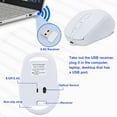 thumbnail image 7 of Bluetooth Mouse,Rechargeable Wireless Mouse for Laptop/iPad/MacBook Pro/Air, Silent Mouse Portable Slim for Surface Pro/PC/Lenovo/Samsung Tablet, 7 of 7
