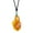 Orange, variant on Men's Agate Simple Dainty Cute Goldfish Koi Carp Fish Gemstone Amulet Pendant Necklace a Fish Leaping Over the Dragon Gate Orange with Chain
