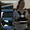 thumbnail image 3 of Adjustable Weighted Vest for Men & Women - 4-20 , Reflective Stripe and Mesh Pocket for Walking, Jogging, and Strength Training, 3 of 5