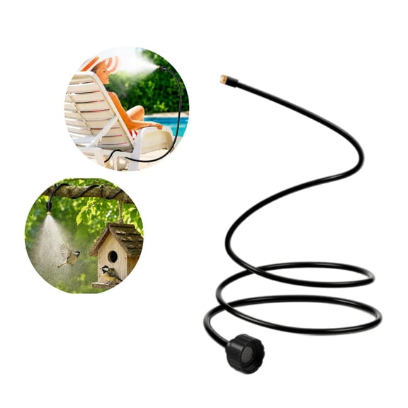 ZZAIXHL Outdoor Misters For Patio Cooling 78.7in Standing Flexible Hose Mister Cooling Stand Portable Water Misting System for Garden, Backyard, Bird Bath, Chicken Coop Water Mist