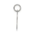 thumbnail image 1 of Charme Initial en Argent Sterling Rhodié QC4163S (20mm x 12 à 14mm), 1 of 3