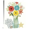 thumbnail image 1 of Global Gallery's 'Seaside Bouquet III Mason Jar' By Michael Mullan Stretched Canvas Wall Art, 1 of 4