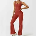 thumbnail image 2 of Fashion Plus Size Jumpsuits for Women Casual Summer Sexy Backless Tight Casual Hollow Fitness Yoga Jumpsuit, 2 of 9