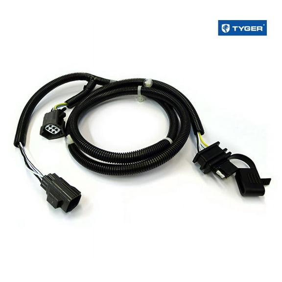 Tyger Auto TG-HW2J001B Electric Wiring Kit Compatible with 2007-2018 Jeep Wrangler JK Tow Trailer Hitch Wiring Harness Kit 55inch in Length (Wire Connector for Vehicle Mountable on Hitch Receiver)
