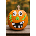thumbnail image 2 of Halloween Pumpkin Decorating Kit – Funny Face Stickers, 1 Pack, 2 of 4