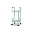 thumbnail image 1 of Baxton Studio Baxton Studio Newell Mid-Century Modern Mint Green Finished Metal 2-Tier Kitchen Cart, 1 of 6