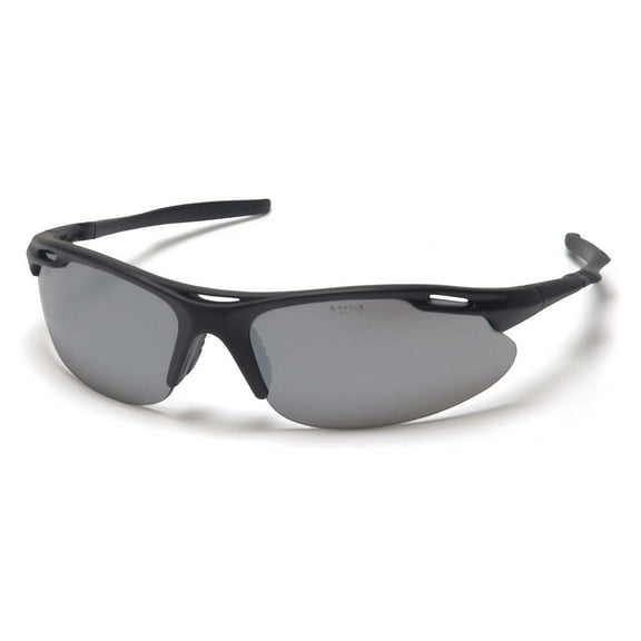 Black Frame/Silver Mirror Lens