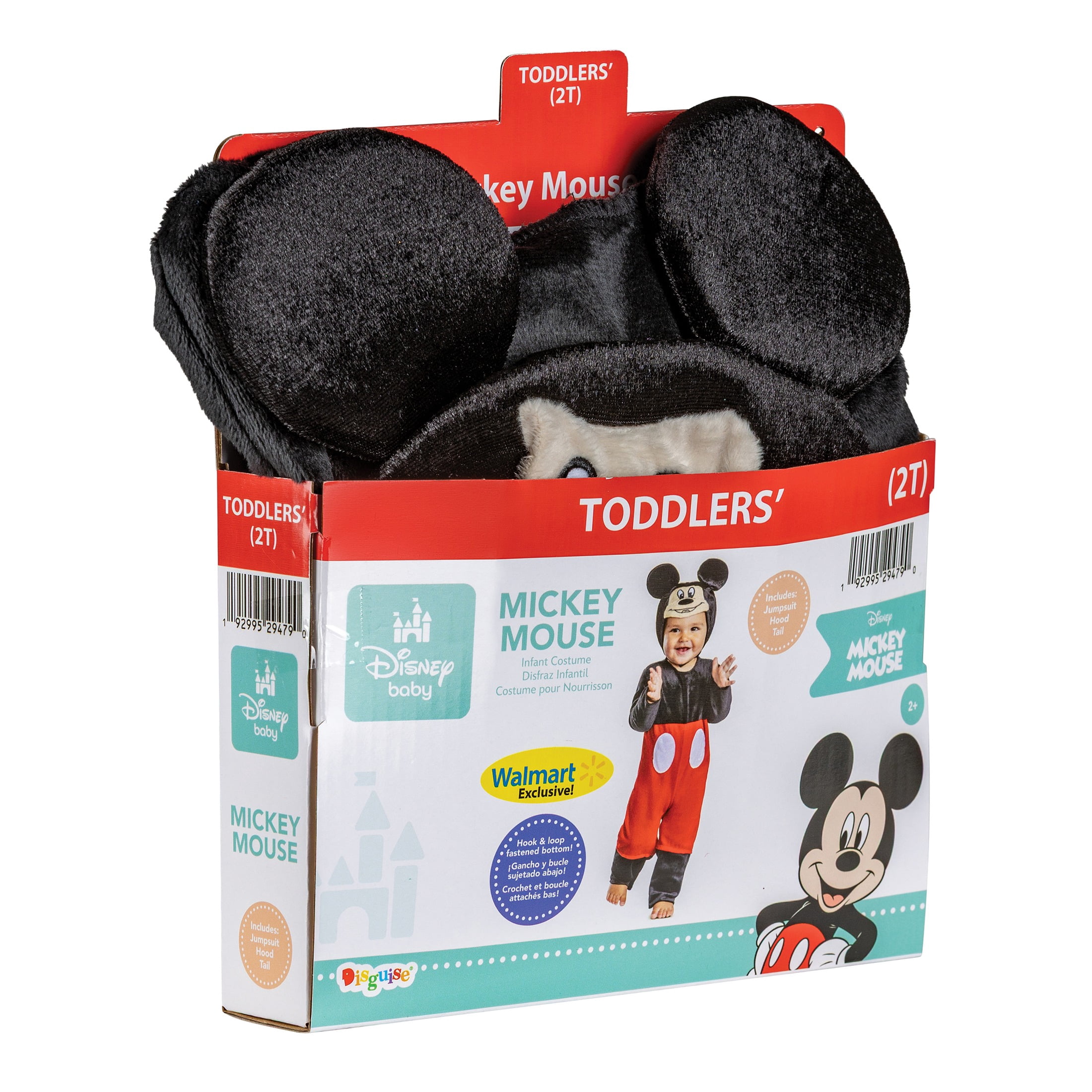 Disney Mickey Mouse Halloween Costume for Children, Toddlers Size 2T, by Disguise