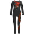 thumbnail image 3 of Haitryli Kids Girls Color Block Dance Leotard Sparkle Bodysuit Tank Ballet Unitards Gymnastic Catsuit Black 6, 3 of 5