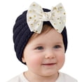 thumbnail image 2 of Baby Girl Toddlers Breathable Cotton Hat Knotted Hat Cute Donut Soft Turban Bow Knot Cap for Boys Girls Breathable-Sun-Protection-Fishing-Hat Kids Beach-Bucket-Hat, 2 of 5