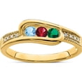 thumbnail image 2 of 14K Yellow Gold Family Jewelry Diamond Semi-Set Ring (Size 7) Made In China xmr39/3, 2 of 5
