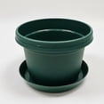 thumbnail image 4 of Austin Planter 12 inch Single Flower Pot and Saucer, Hunter Green, 4 of 7
