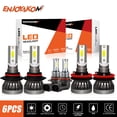 thumbnail image 1 of 6x pour Ram 4500 2011-2018 combo Led Phare Haut/bas+brouillard Ampoules, 1 of 15