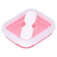 thumbnail image 2 of Lunch Box,, Thermal Lunch Box, Foldable Portable With Fork Spoon For Staff For Office For School For Students Pink 600ML, 2 of 8